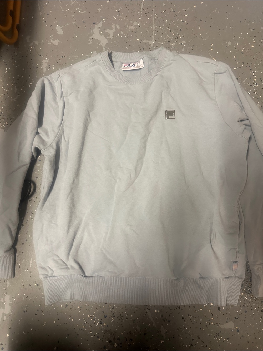 FILA Pale Blue Crewneck Sweatshirt with Pockets - Women’s